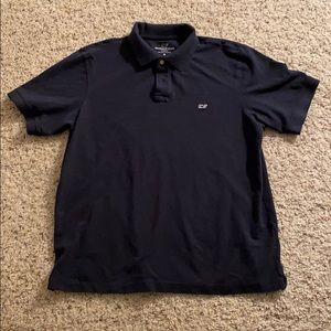 Vineyard Vines Navy 100% Cotton Pique Polo - M